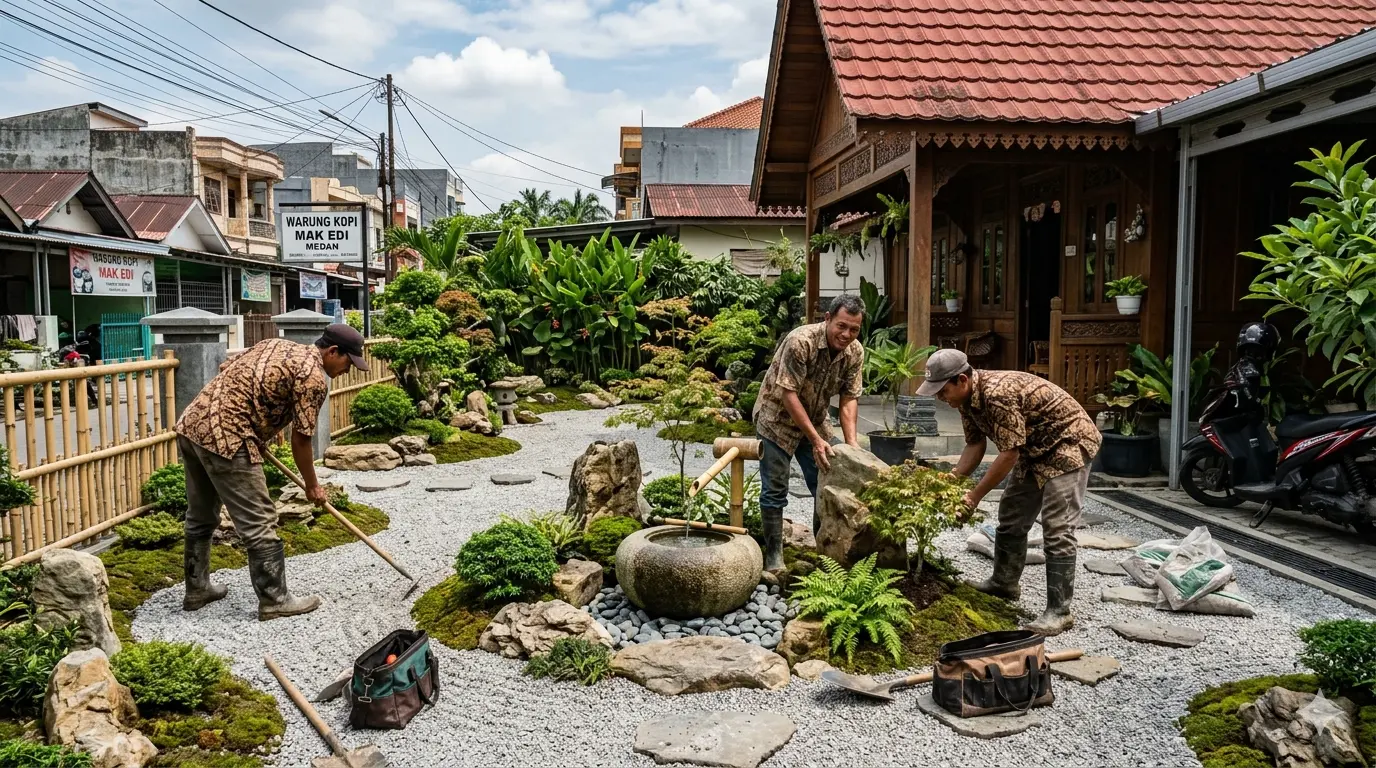 Jasa Pembuatan Taman Jepang di Medan