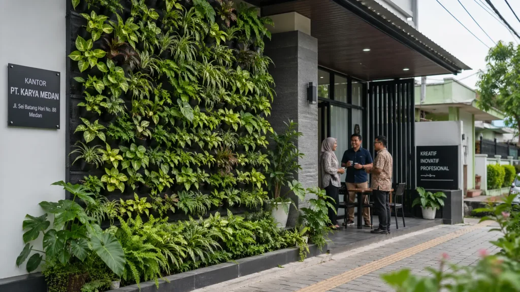 vertical garden kantor