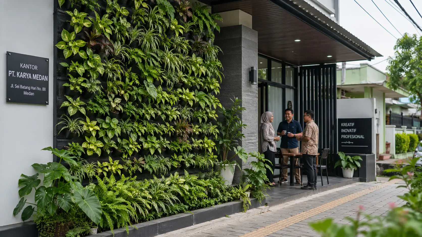 vertical garden kantor
