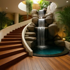 Jenis-jenis Natural Water Feature: air terjun alami mini