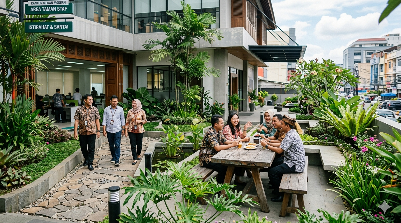 Tren taman kantor