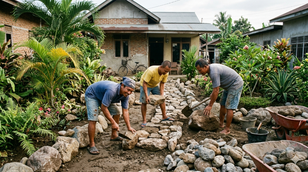 Natural landscaping stones