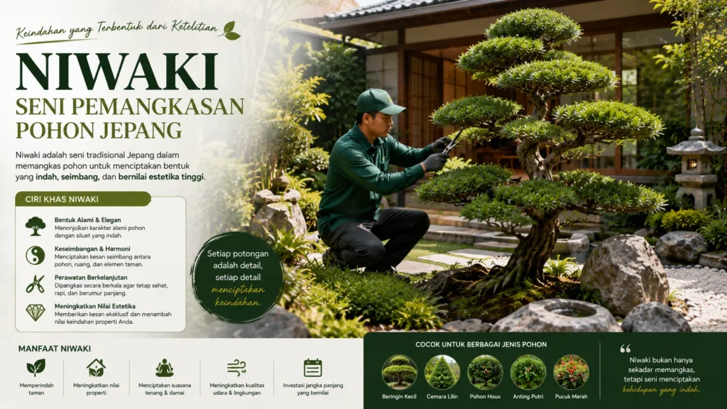 Niwaki seni pemangkasan pohon jepang