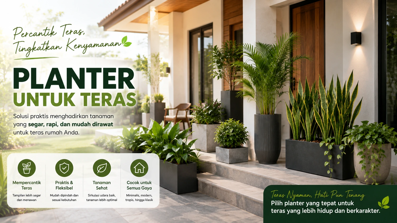 Planter untuk teras