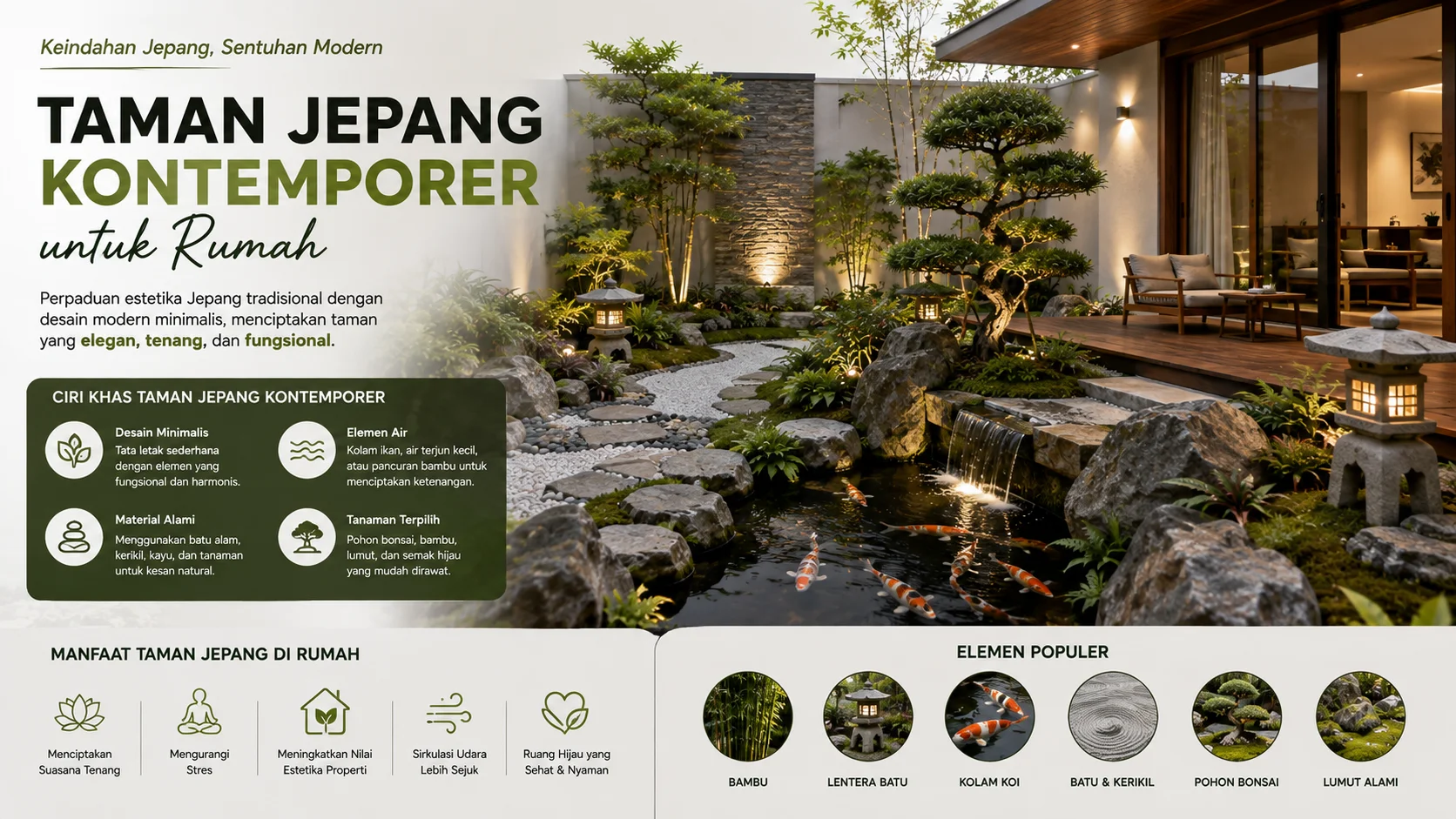 Taman jepang kontemporer