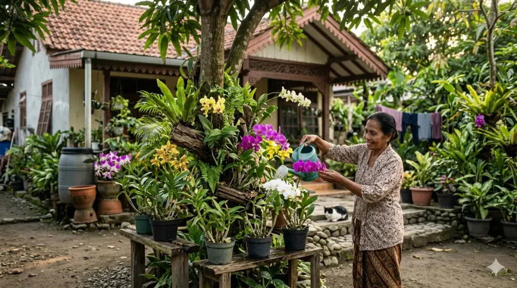 anggrek taman tropis