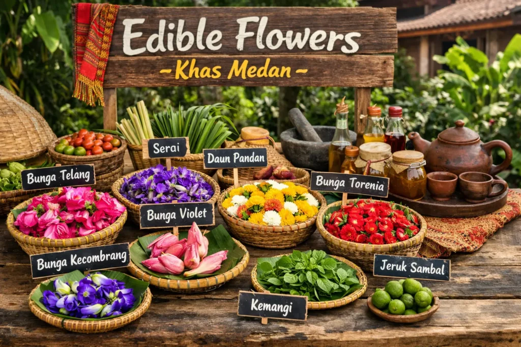 edible flower medan