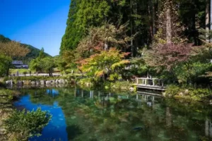 sungai simbolik dalam taman Jepang