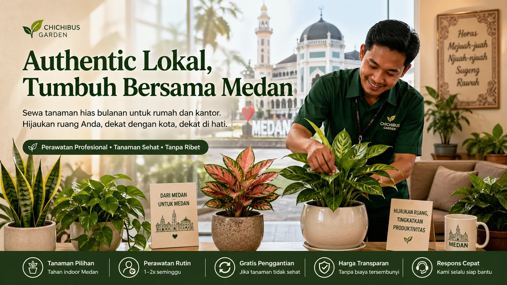 sewa tanaman hias bulanan