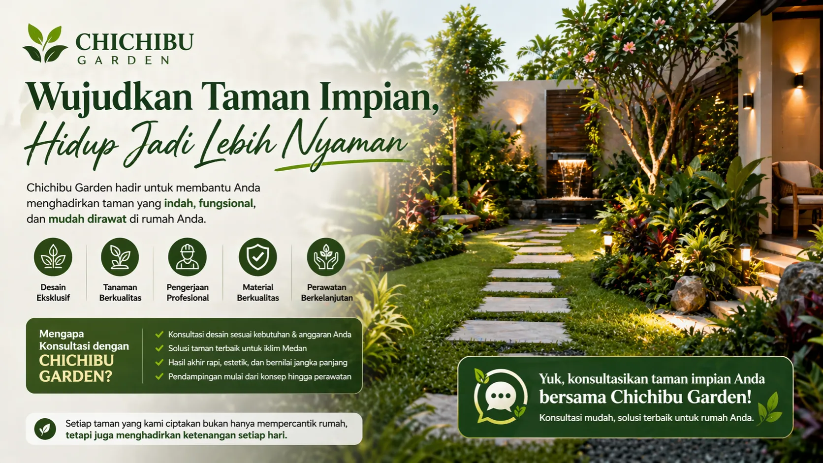 biaya pembuatan taman