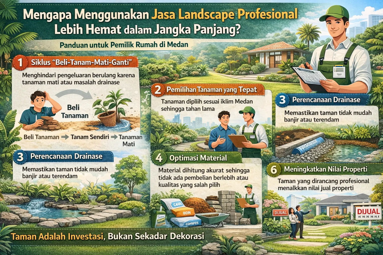 jasa landscape profesional medan