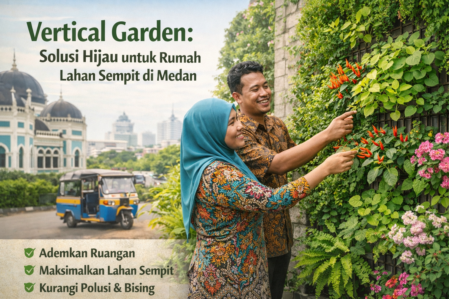 Vertical garden medan terdekat