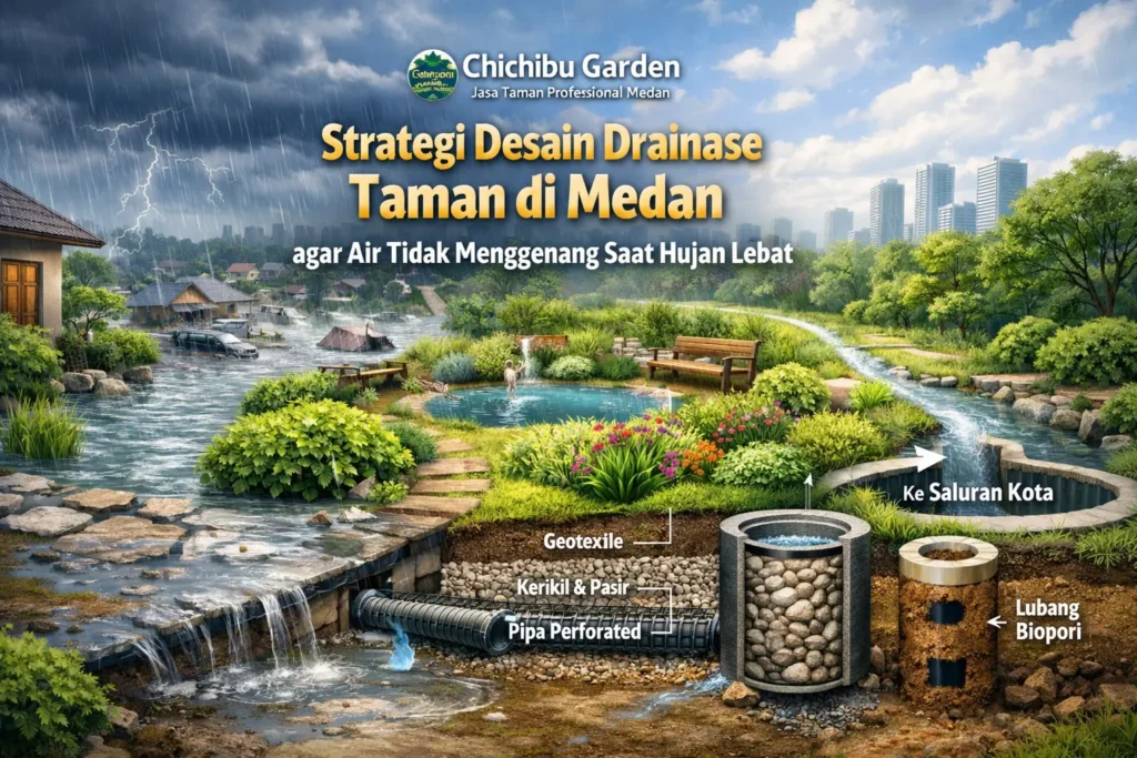 drainase taman