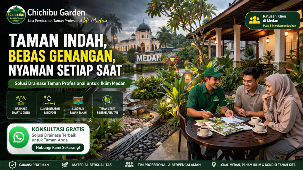 konsep drainase taman medan