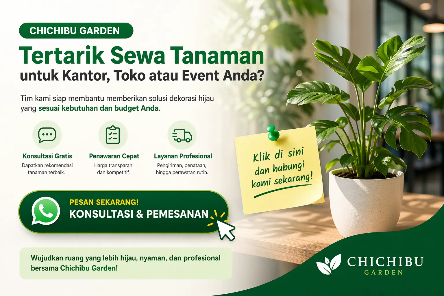 sewa tanaman hias