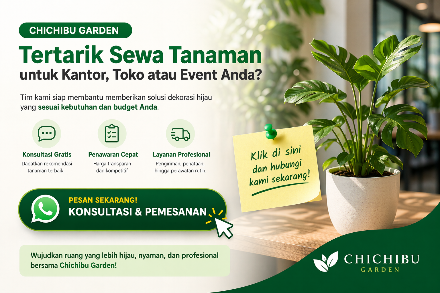 sewa tanaman hias medan