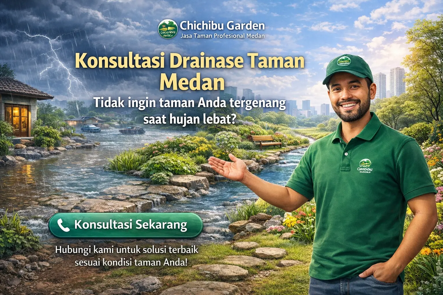 drainase taman