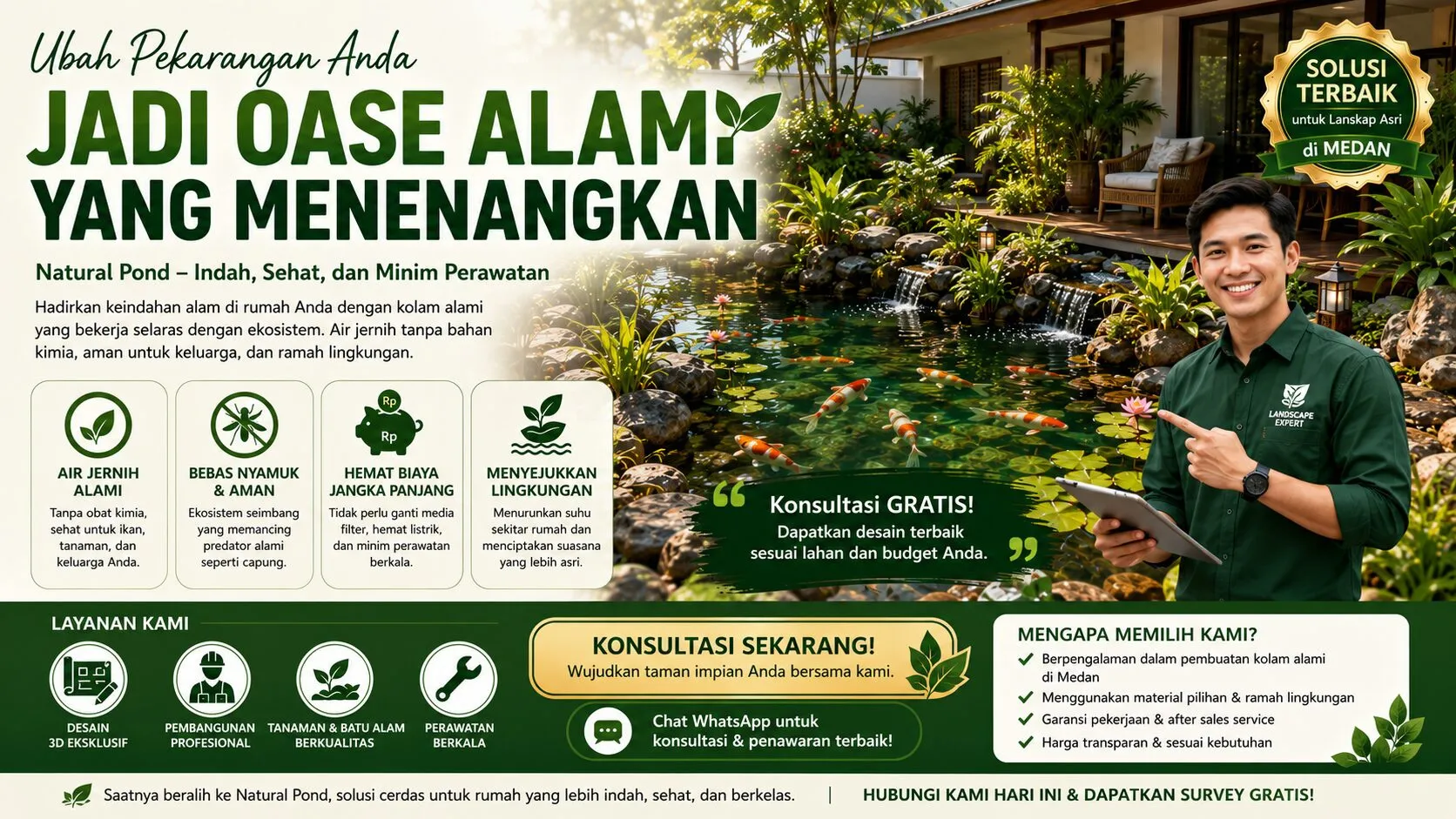 merawat natural pond